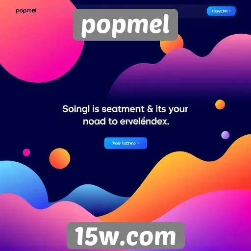 Tendências de design gráfico no site Popmel